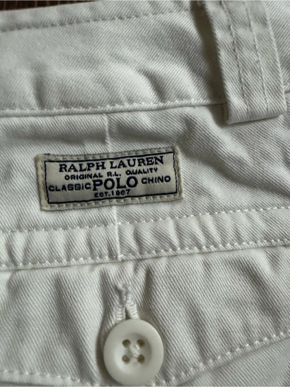 Ralph Lauren White Cargo Shorts for Kids